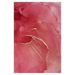 Pink Gold Oil Painting Abstract Carpet