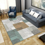 Modern Geometric Anti-slip Carpet Indoor Printed Decoration Large Area Rug